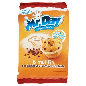 Mr.Day muffin con pepite di cioccolato fondente 6 x 42 g