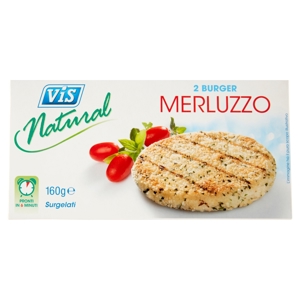ViS Natural 2 Burger Merluzzo Surgelati 160 g