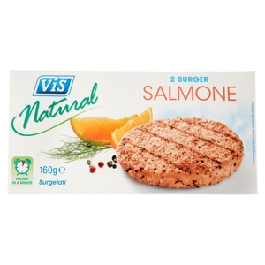ViS Natural 2 Burger Salmone Surgelati 160 g