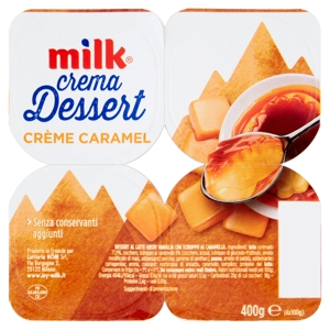Milk crema Dessert Crème Caramel 4 x 100 g