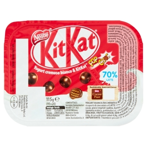 NESTLÉ KitKat Yogurt cremoso bianco & KitKat Pop Choc 115 g