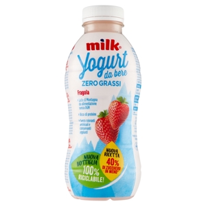 Milk Yogurt da bere Zero Grassi Fragola 500 g