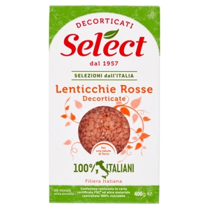 Select Selezioni dall'Italia Lenticchie Rosse Decorticate 400 g