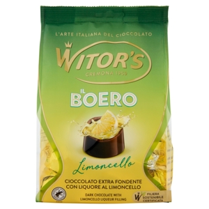 Witor's il Boero Limoncello Cioccolato Extra Fondente con Liquore al Limoncello 200 g