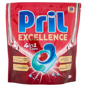 PRIL Excellence 4in1 Caps 18pz (325,8g)