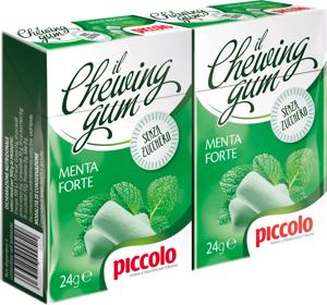 PICCOLO CHEWING GUM MENTA FORTE X2