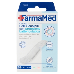 FarmaMed Cerotto Pelli Sensibili con protezione batteriostatica 20 pz