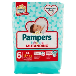 Pampers Baby-dry Mutandino 6 XL 14 pz