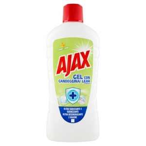 Ajax detersivo pavimenti gel con candeggina e limone 950 ml
