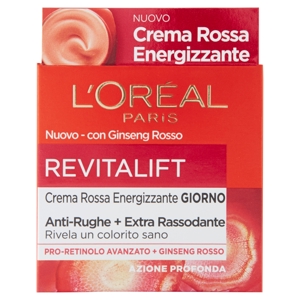 L'Oréal Paris Crema Viso giorno anti-rughe Revitalift con Ginseng Rosso e Proretinolo avanzato, 50ml