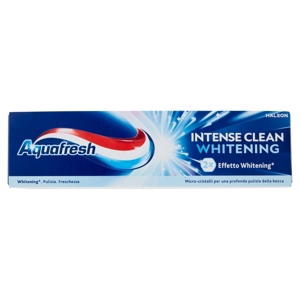Aquafresh Dentifricio Intense Clean Whitening Effetto Sbiancante e Pulizia Profonda 75 ml