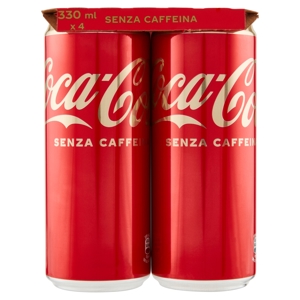 COCA-COLA Senza Caffeina Lattina 4 x 330 ml