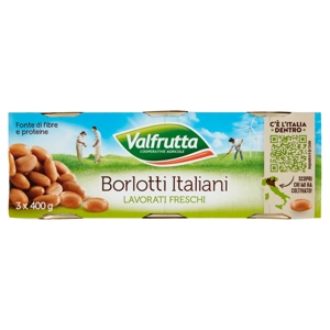 Valfrutta Borlotti italiani 3 x 400 g