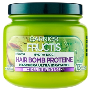 Garnier Fructis Hydra Ricci Hair Bomb Proteine, maschera ultra idratante 320 ml