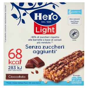 Hero Light Barrette Cioccolato 6 x 20 g