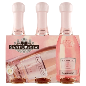 Casa Sant'Orsola Prosecco D.O.C. Rosé Millesimato 3 x 200 ML