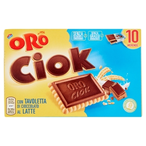 Oro Ciok biscotto con tavoletta di cioccolato al latte - 10 x 25 g