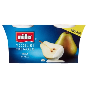 müller Yogurt cremoso Pera in Pezzi	2 x 125 g