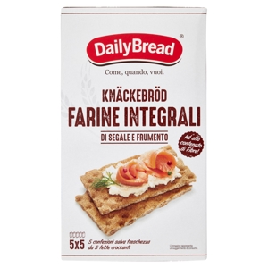 DailyBread Knäckebröd Farine Integrali di Segale e Frumento 375 g