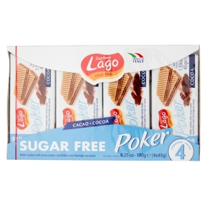 Gastone Lago Sugar Free Poker Cacao 4 x 45 g
