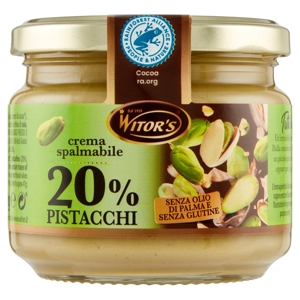 Witor's crema spalmabile 20% Pistacchi 220 g