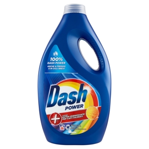 Dash Power Detersivo Liquido Lavatrice, Azione Extra-Igienizzante Colorati, 36 Lavaggi 1800 ml