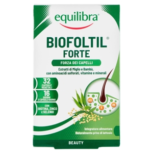 equilibra Biofoltil Forte Forza dei Capelli 32 Capsule Vegetali 36,1 g