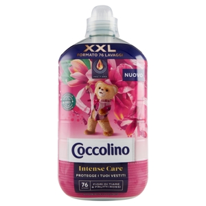 Coccolino Ammorbidente Concentrato Intense Care Fiori di Tiarè & Frutti Rossi 76 Lavaggi 1750 ml