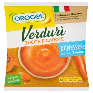 Orogel il Benessere Verdurì Zucca e Carote Surgelati 600 g