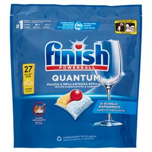 Finish Quantum Limone pastiglie lavastoviglie 27 lavaggi 280,8 g