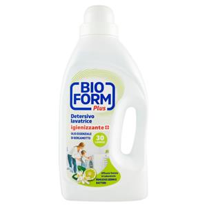 Bioform Plus Detersivo lavatrice igienizzante Olio Essenziale di Bergamotto 1625 ml