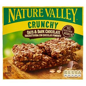 Nature Valley Crunchy Fiocchi d'Avena con Cioccolato Fondente 5 x 42 g