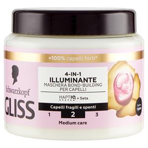 Gliss 4-in-1 Illuminante Maschera Bond-Building per Capelli 400 ml