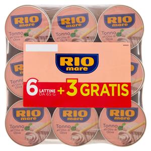 Rio mare Tonno all'Olio di Oliva 6 x 65 g + 3 Gratis