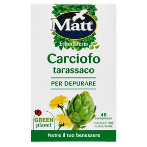 Matt Erboristeria Carciofo tarassaco per Depurare 40 compresse 28,8 g