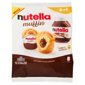 nutella Muffin morbidi muffin con cuore di nutella 4 pezzi 264g