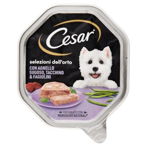 Cesar Selezioni Dell'orto Con Agnello Sugoso, Tacchino & Fagiolini 150 G