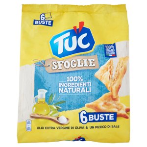 Tuc Sfoglie Olio Extra Vergine Di Oliva & Un Pizzico Di Sale Multipack - 6 X 32 G