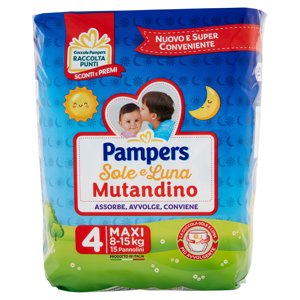 Pampers Sole E Luna Mutandino Maxi 15 Pz