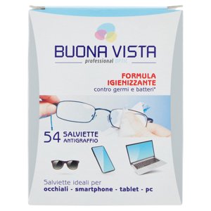 Buona Vista Salviette Antigraffio Formula Igienizzante 54 Pz