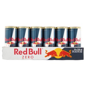 Red Bull Energy Drink, Zero Calorie, 250 Ml (24 Lattine)