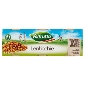 Valfrutta Lenticchie 3 X 400 G