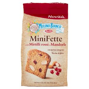 Mulino Bianco Mini Fette Biscottate Con Mirtilli Rossi E Mandorle 90g