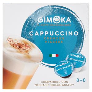 Gimoka Cappuccino Compatibile Nescafè* Dolce Gusto* 8+8 Capsule 164 G