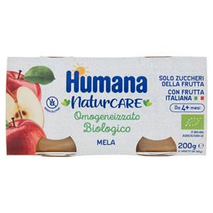 Humana Naturcare Omogeneizzato Biologico Mela 2 X 100 G