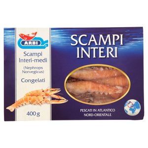 Arbi Scampi Interi Congelati 400 G