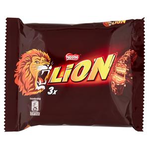 Lion Wafer Con Caramello E Cereali Ricoperto Di Cioccolato Al Latte 3 Snack Da 42g