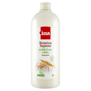 Sisa Ricarica Sapone Con Latte Di Riso E Avena Idratante 1 L