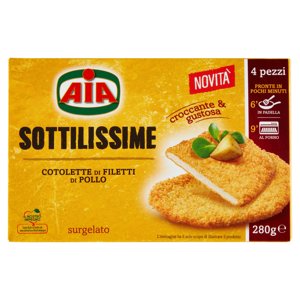 Aia Sottilissime Cotolette Di Filetti Di Pollo Surgelato 280 G