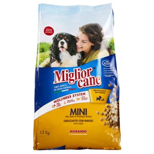 Migliorcane Mini Crocchette Con Manzo 1,5 Kg